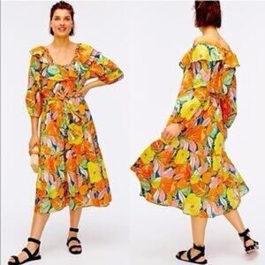 J. Crew Mid-Century Modern Floral Dress